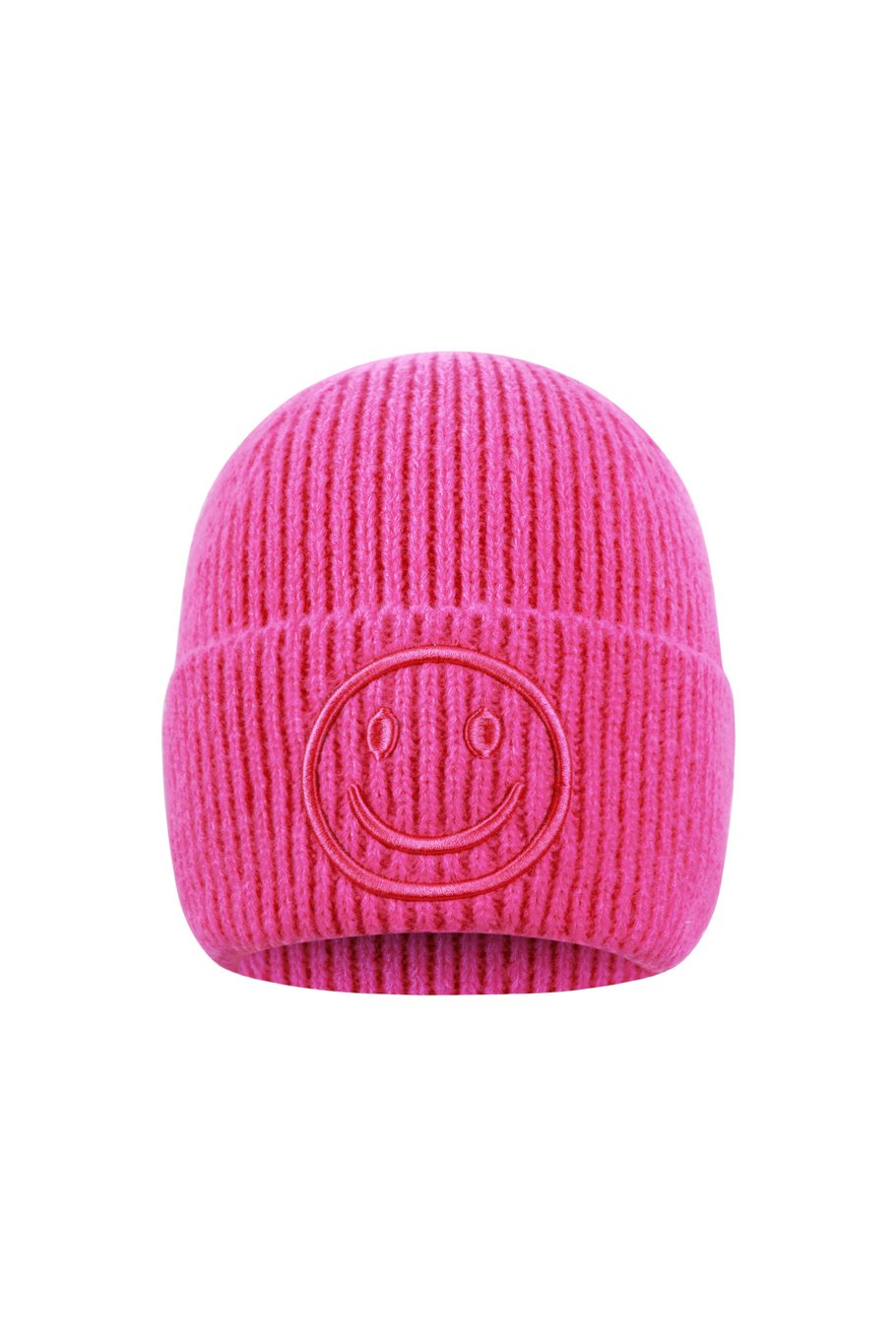 Smiley muts fuchsia
