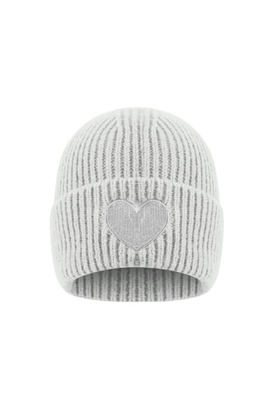Hartjes muts lichtgrijs