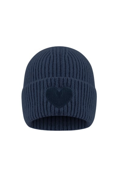 Hartjes muts dark blue