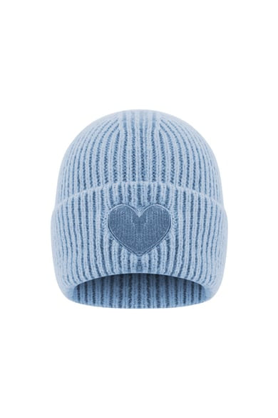 Hartjes muts baby blue