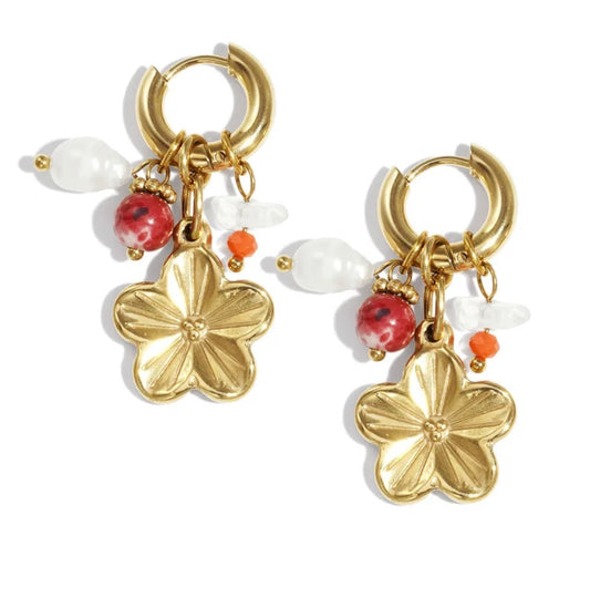 Oorbellen Flower Casual