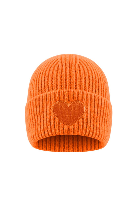 Hartjes muts orange