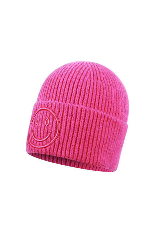 Smiley muts fuchsia