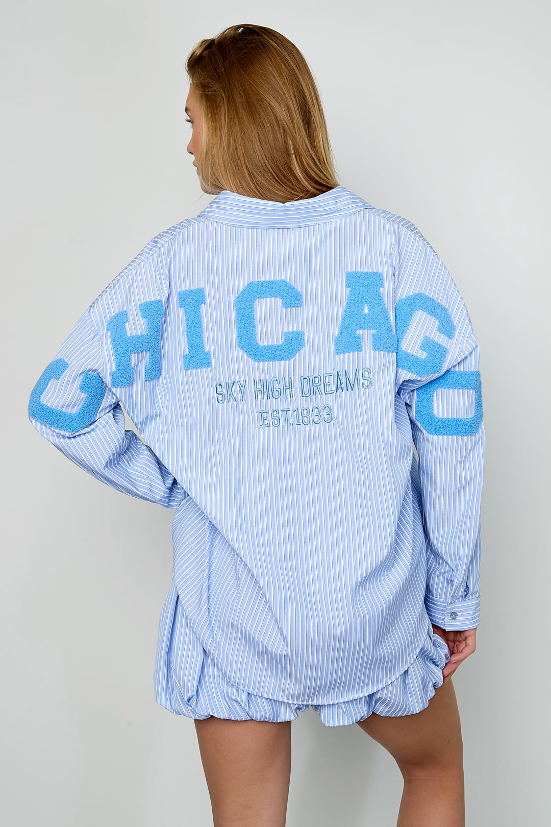 Blouse Chicago Lichtblauw