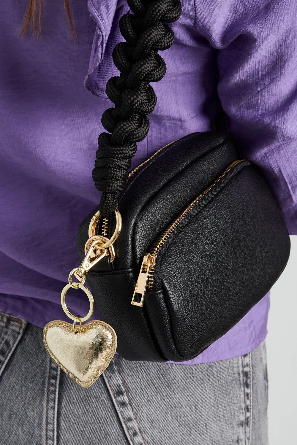 Keychain hart goud