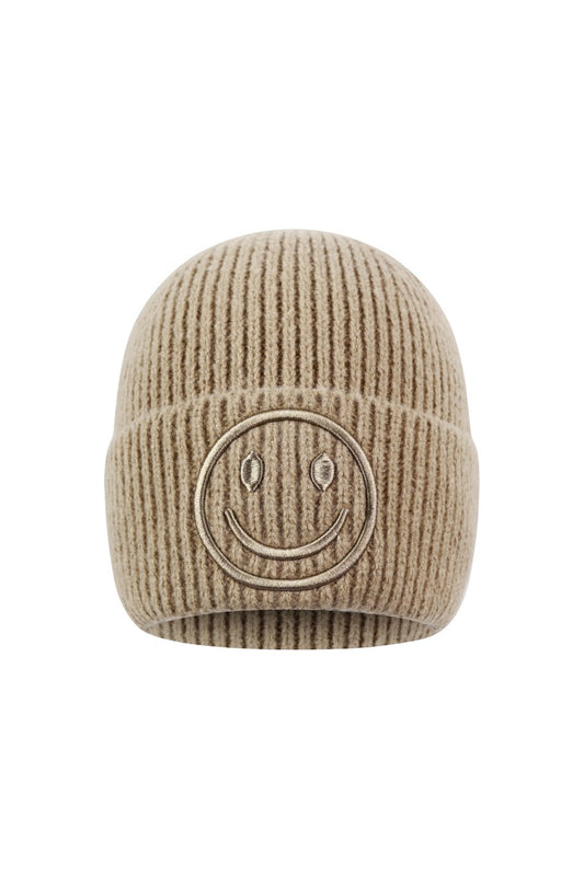 Smiley muts khaki