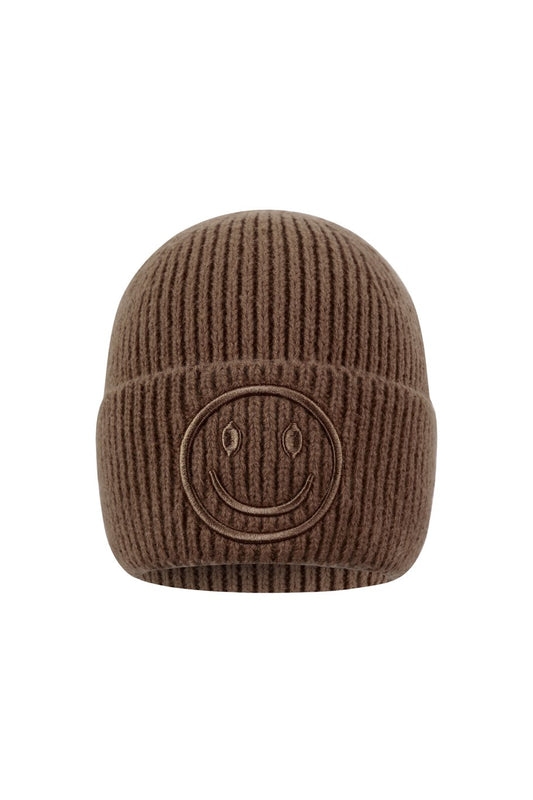 Smiley muts dark brown
