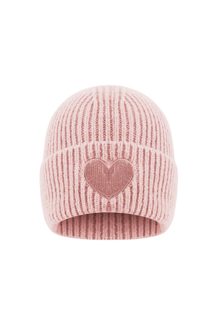 Hartjes muts oud roze