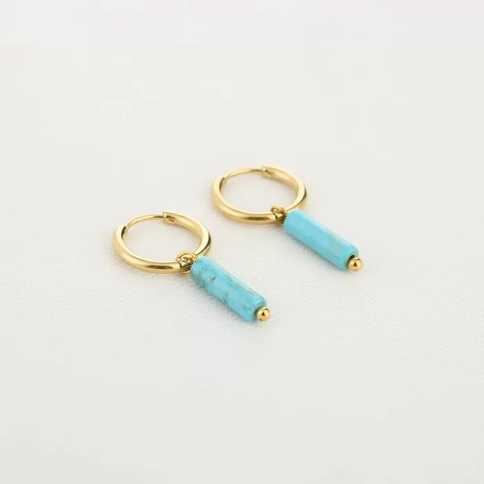 Oorbellen Jane turquoise