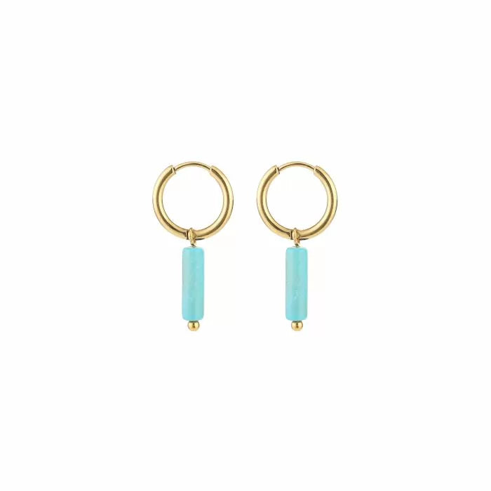 Oorbellen Jane turquoise